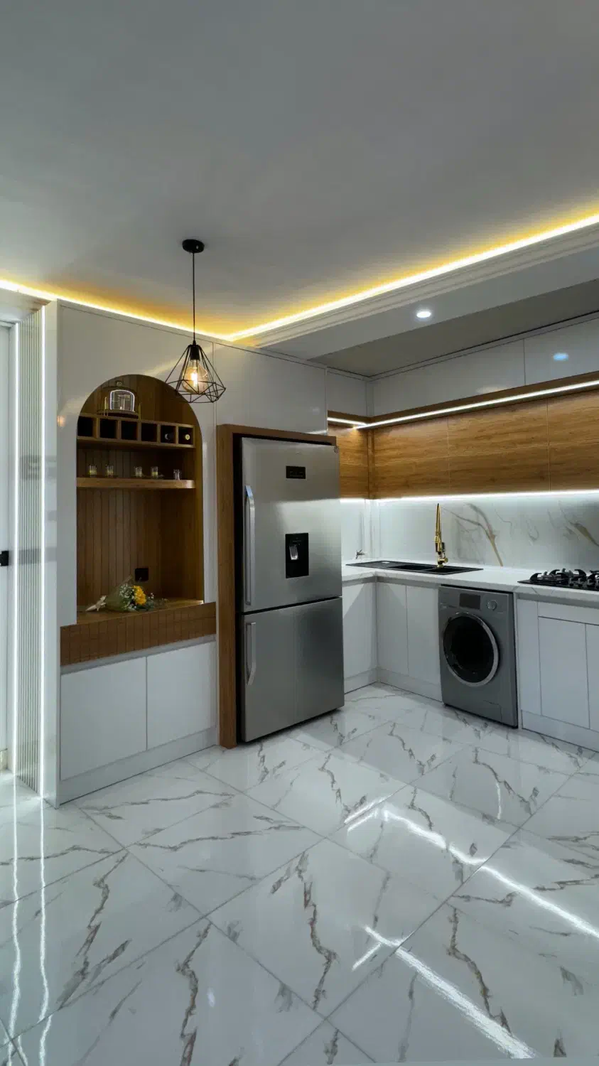 اجرای کابینت به صورت حرفی با پرداخت ویژه|مصالح و تجهیزات ساختمان|رشت, آتشگاه|دیوار