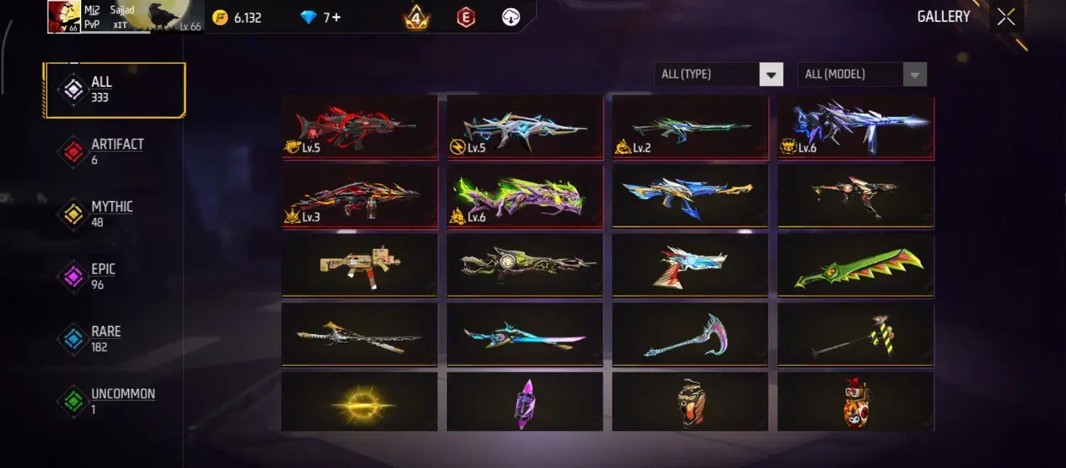 اکانت فری فایر|کنسول، بازی ویدئویی و آنلاین|اهواز, فاز ۲ پادادشهر|دیوار