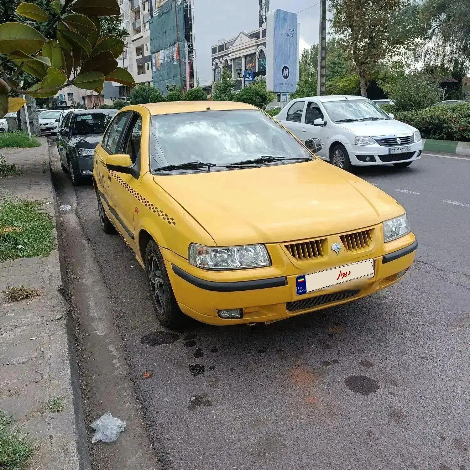 سمند تاکسی مدل 89 بی رنگ|خودرو سواری و وانت|رشت, گلسار|دیوار