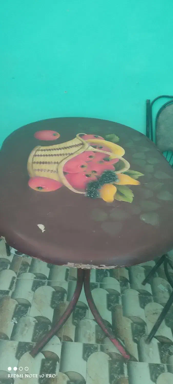 2میز mdfچوبی با6عدد صندلی فلزی شیک|فروشگاه و مغازه|سراوان, |دیوار