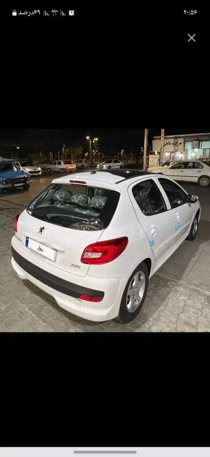پژو ۲۰۷ پانا ارتقا یافته صفر سفید با رینگ مدل ۱۴۰۴|خودرو سواری و وانت|یزد, |دیوار