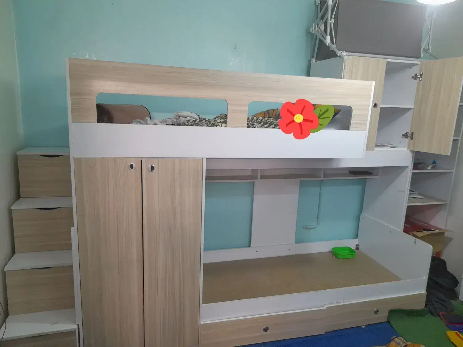 تخت دوطبقه تمیز وجادار|تخت و سرویس خواب|اصفهان, بهاران|دیوار