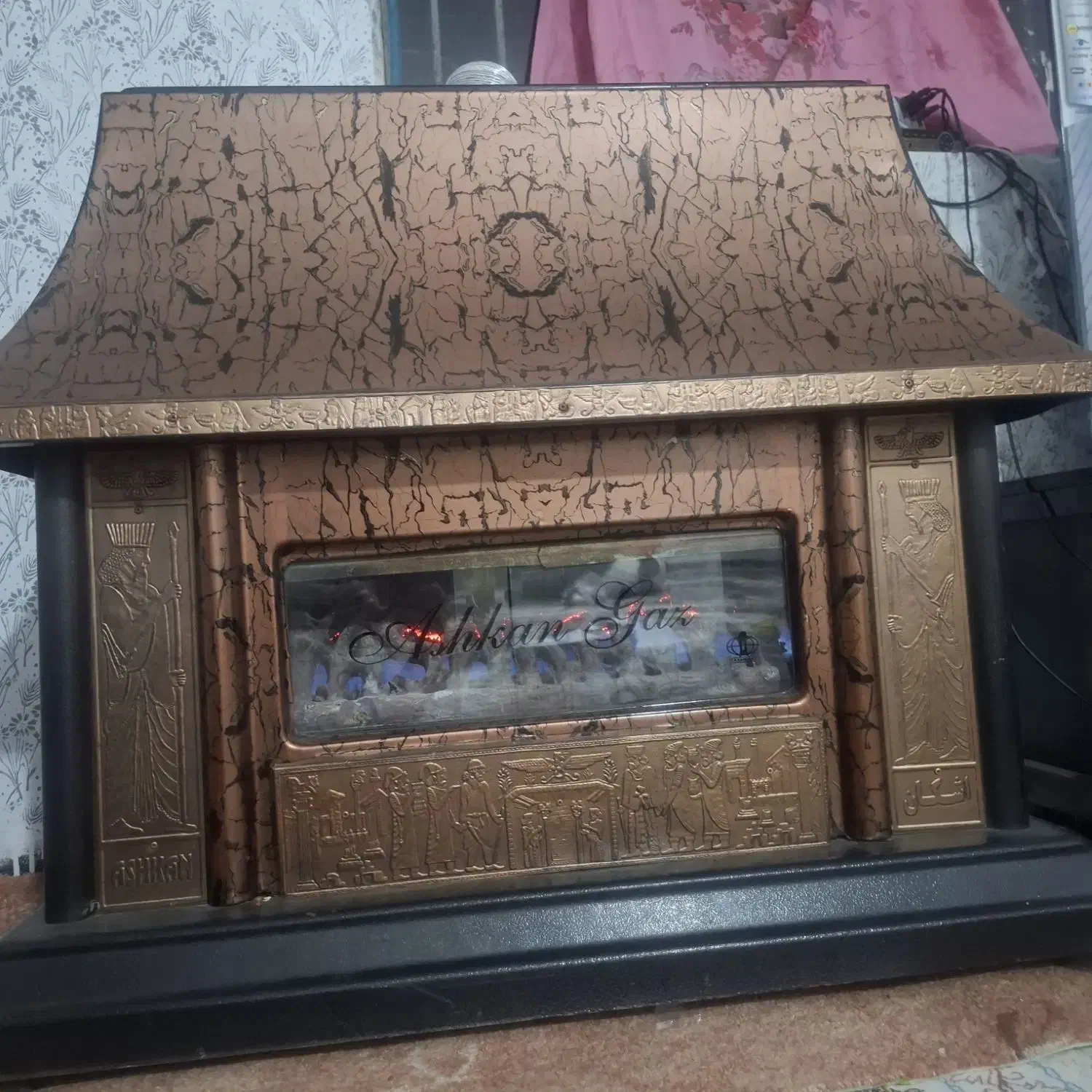 بخاری شومینه ای معمولی|بخاری، هیتر، شومینه|دهدشت, |دیوار