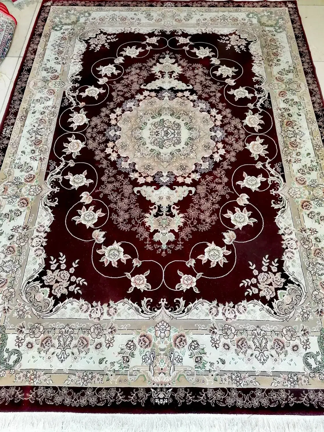 14تخته قالی 9 متری تک و جفت کارکرده دست دوم درحدنو|فرش|اصفهان, پروین|دیوار