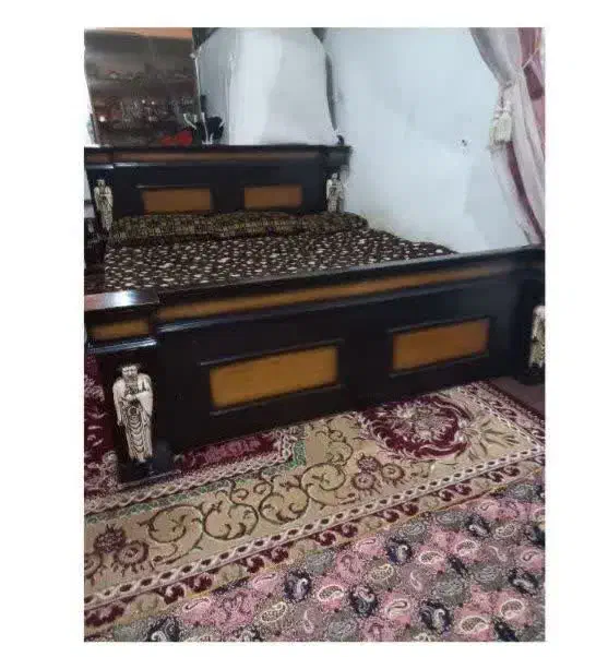 تخت خواب دو نفر سالم|تخت و سرویس خواب|بروجن, |دیوار