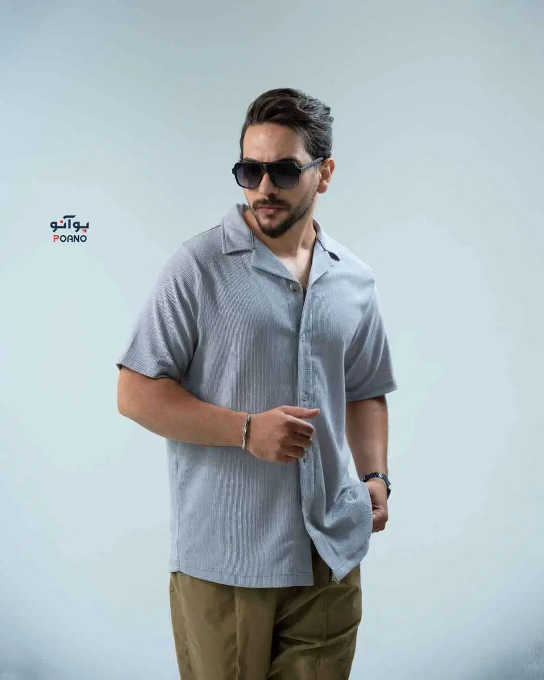 پیراهن اسپرت ترک گرم بالا یقه انگلیسی|لباس|اصفهان, شاهزید|دیوار