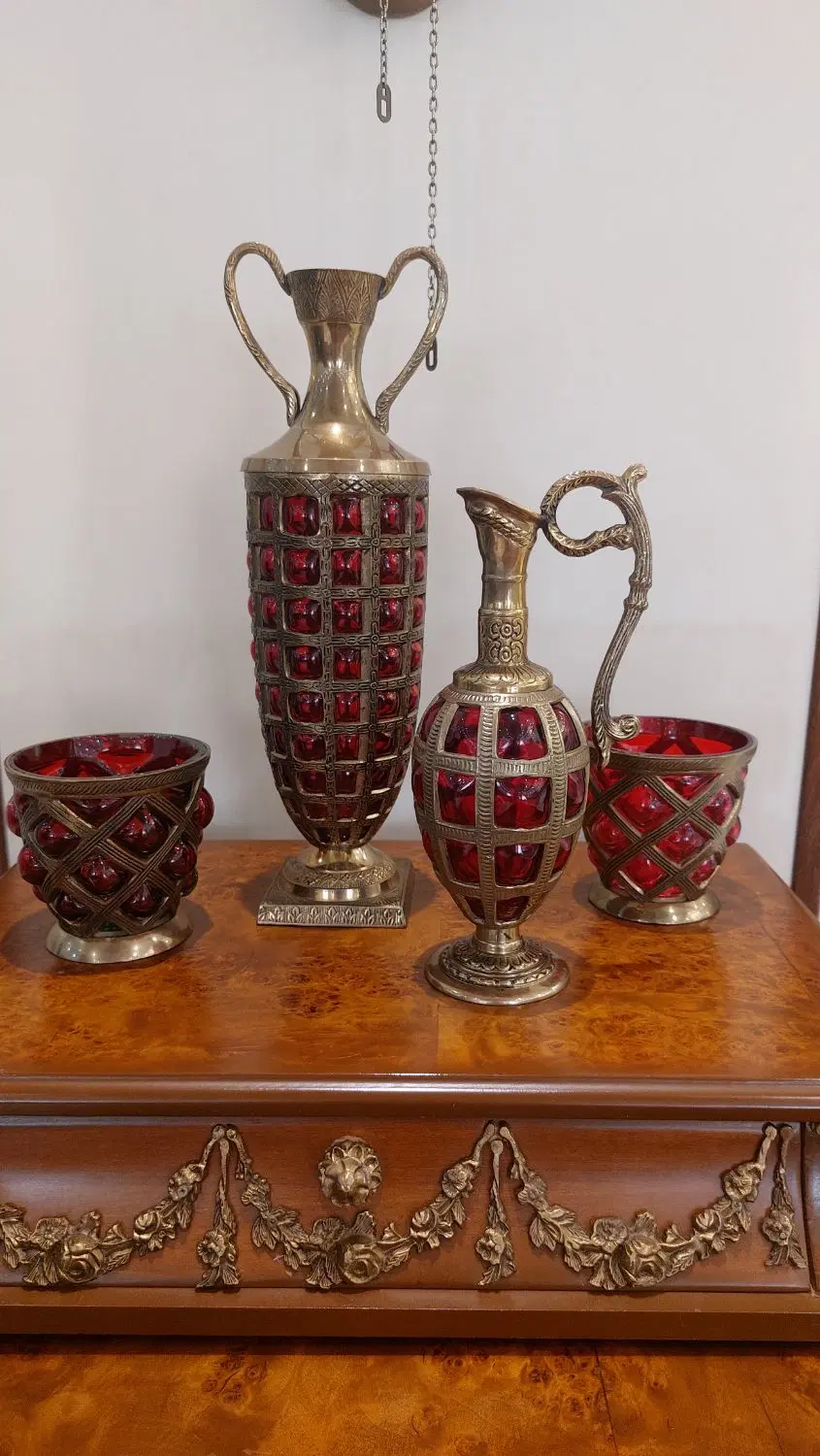 ظروف کریستال برنز آنتیک وارداتی|صنایع دستی و سایر لوازم تزئینی|تهران, گلستان (شهرک راه آهن)|دیوار