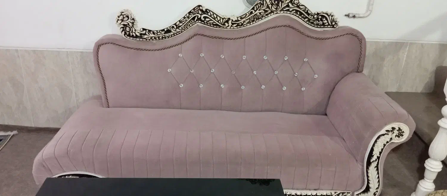 مبل شزلون ۸ نفره|مبلمان خانگی و میز عسلی|شیراز, قلعه نو|دیوار