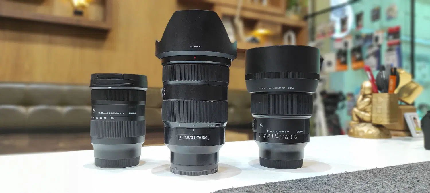 sigma 85 sigma 16*28 Sony 16*35G|دوربین عکاسی و فیلم‌برداری|اصفهان, شاهزاده ابراهیم|دیوار