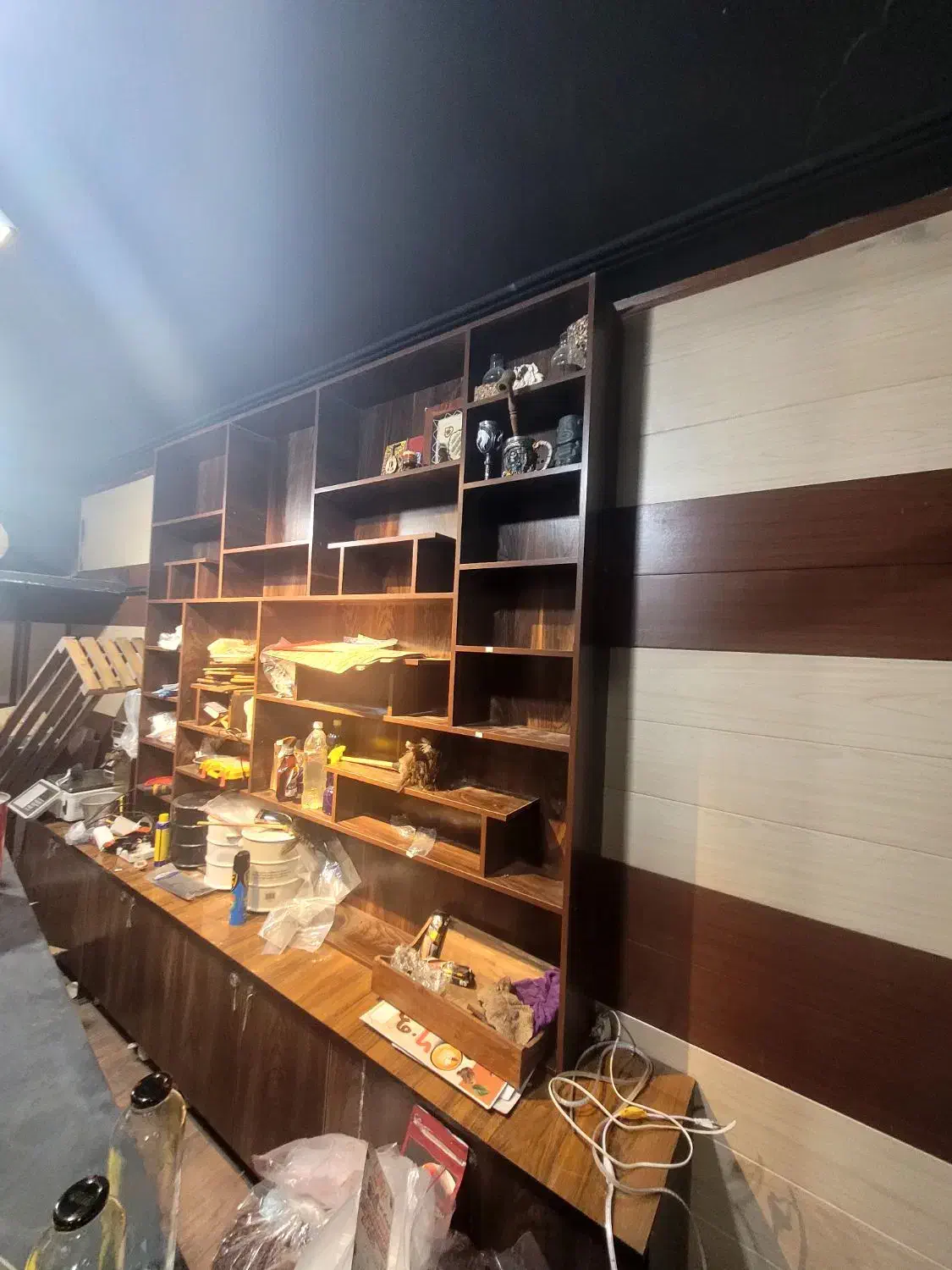 قفسه ام دی اف|کتابخانه، شلف، قفسه‌های دیواری|دزفول, |دیوار