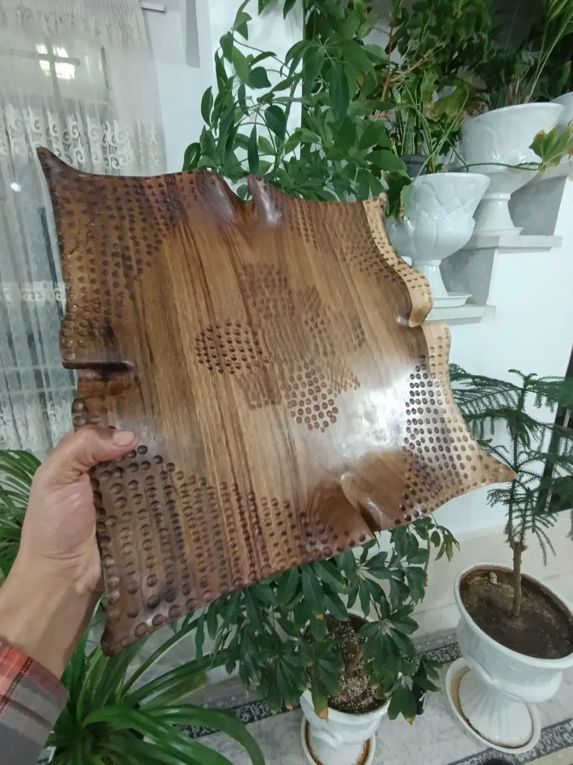 ساخت ظروف چوبی دفورمه ومیز مزه|ظروف سرو و پذیرایی|قائن, |دیوار