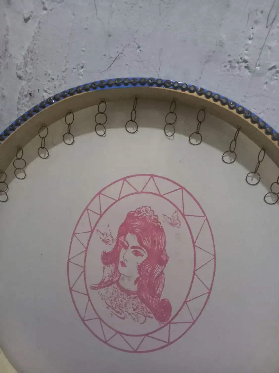 دف قدیمی عتیقه|سازهای سنتی|قوچان, |دیوار