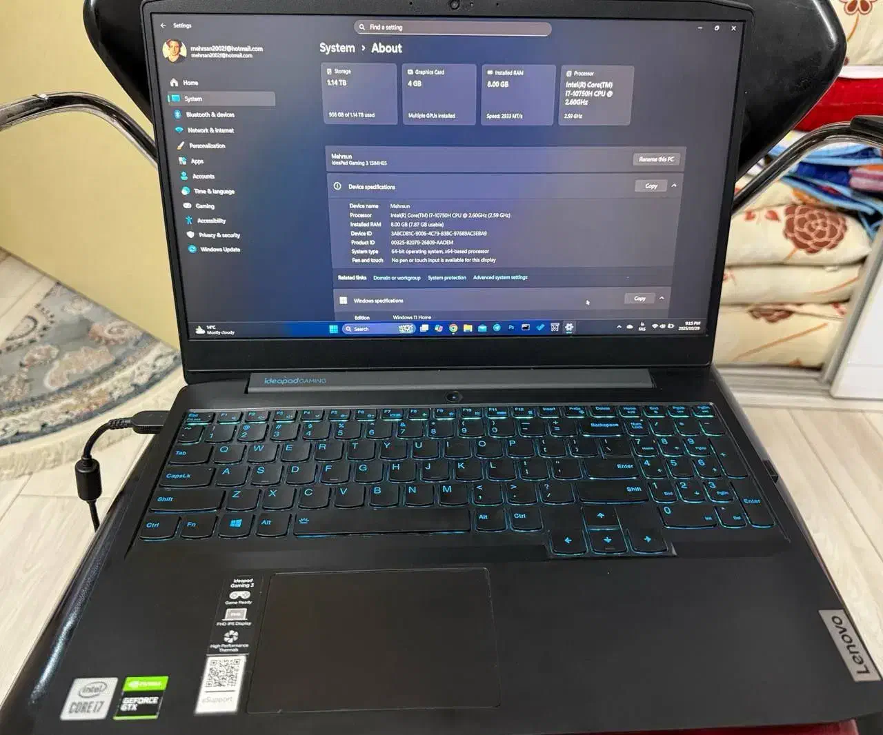 لپ تاپ لنوو ideapad Gaming 3|رایانه همراه|ابهر, |دیوار