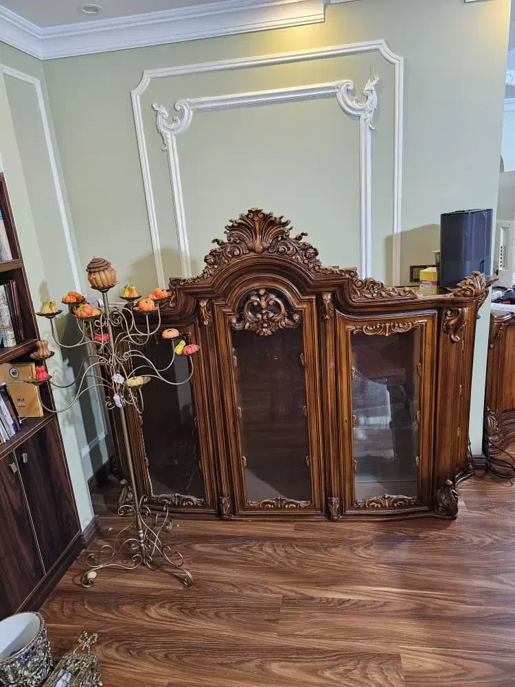 بوفه چوب اصل منبط کاری بادست|بوفه، ویترین، کنسول|تهران, آذربایجان|دیوار