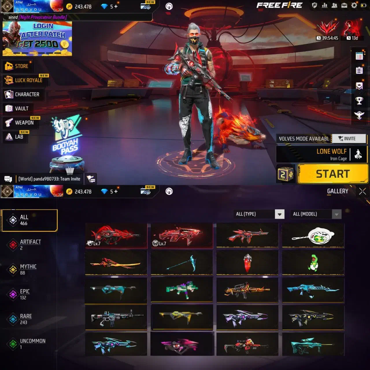 اکانت فری فایر|کنسول، بازی ویدئویی و آنلاین|خرم‌آباد, |دیوار