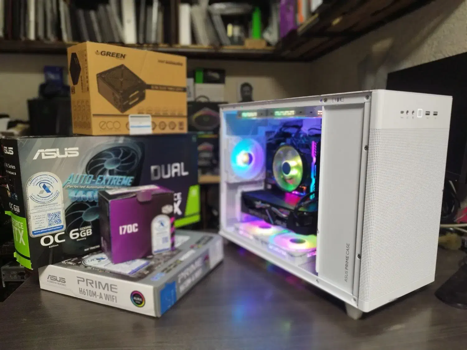 کیس نسل۱۲ ddr5 Asus h610+ RTX2060 full RGB گارانتی|رایانه رومیزی|تهران, شیخ هادی|دیوار