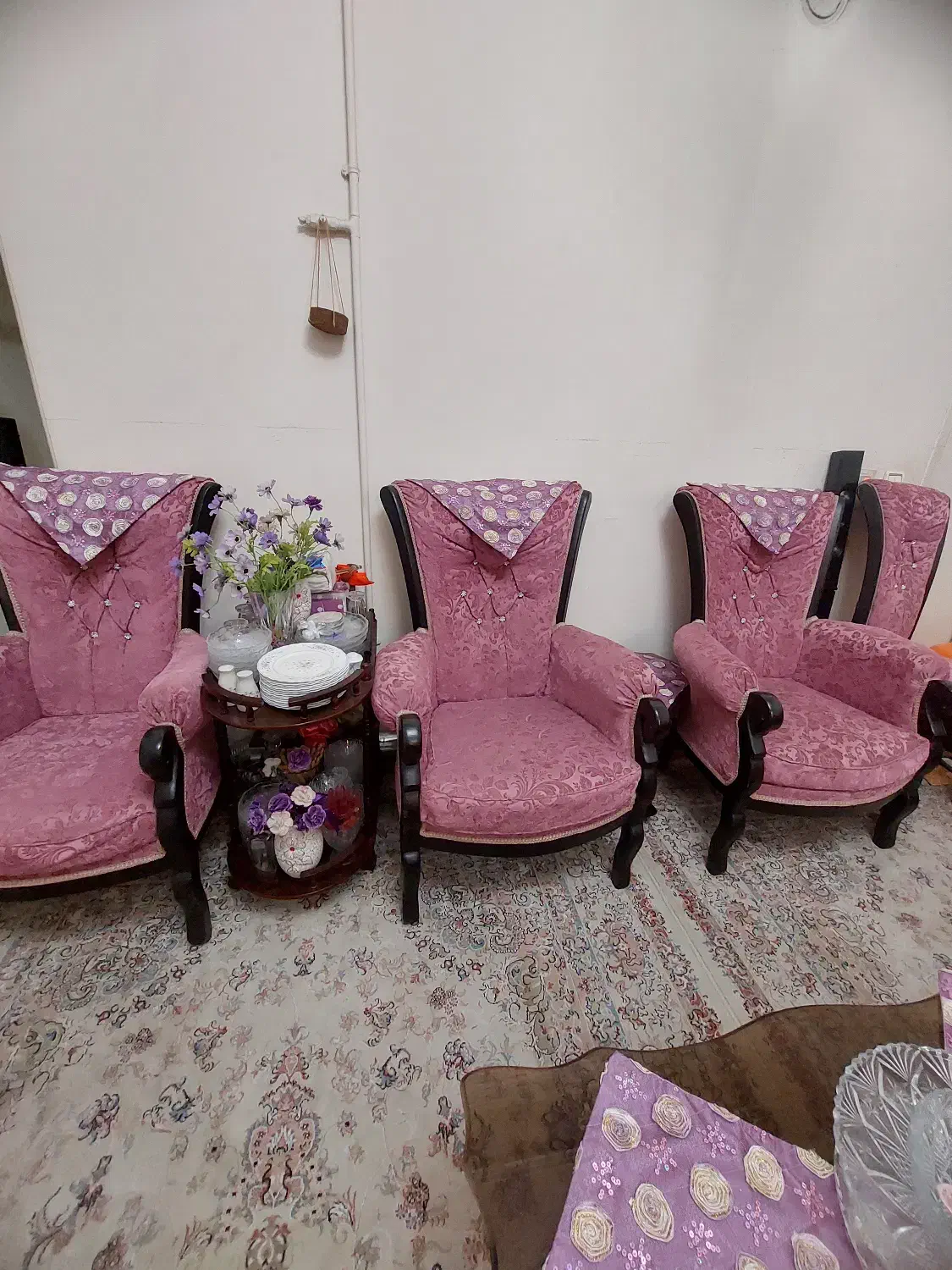 مبلمان نیمه استیل ۹ نفره و ناهارخوری ۶ نفره|مبلمان خانگی و میز عسلی|تهران, شادمان|دیوار