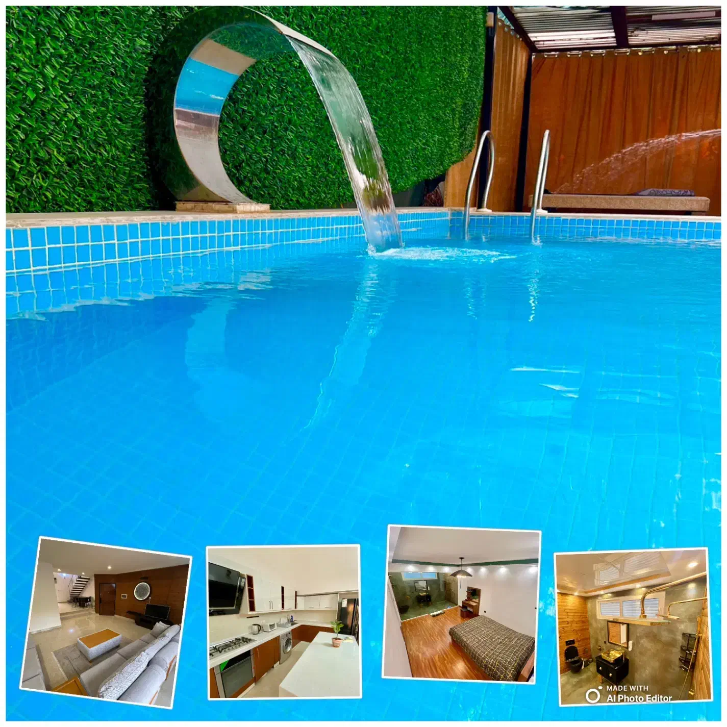 اجاره روزانه ۳خواب استخردار سالار|اجارهٔ کوتاه‌مدت ویلا و باغ|کیش, |دیوار