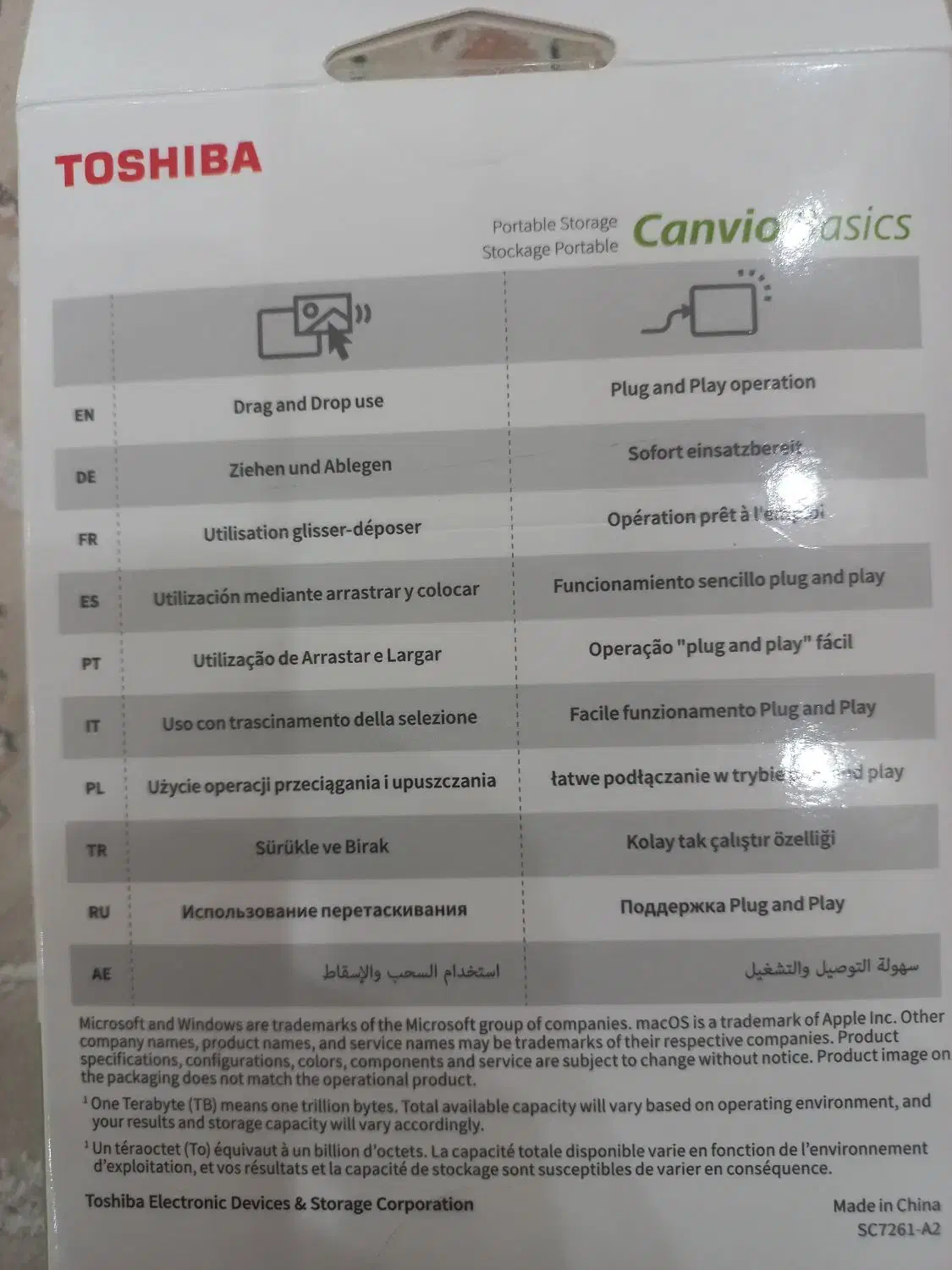 هارد اکسترنال toshiba canvio ترا2|قطعات و لوازم جانبی رایانه|خرم‌آباد, |دیوار