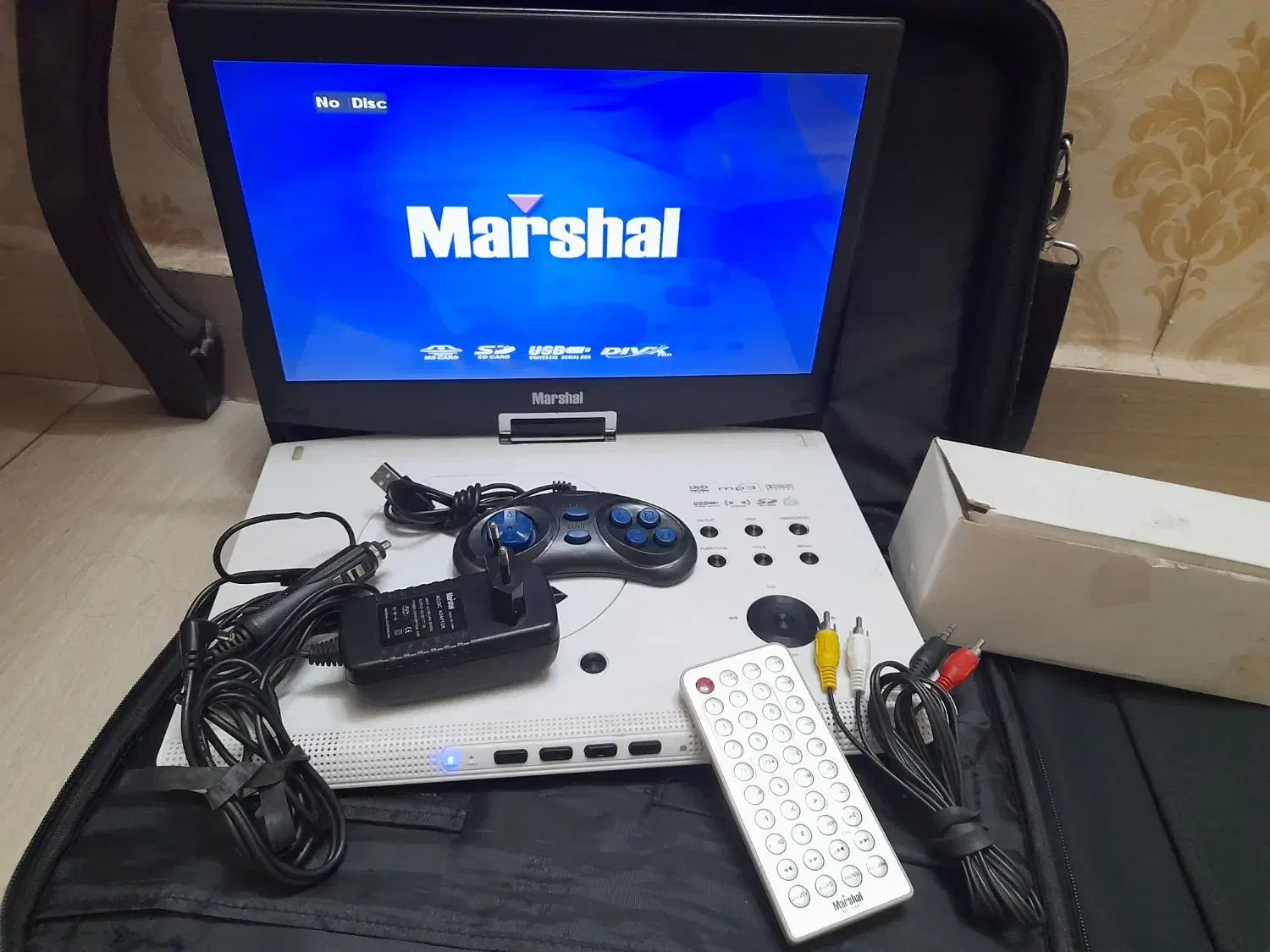 دی وی دی لبتابی 15 اینچ پرتابل مارشالDVD. USB .AV|پخش‌کننده DVD و ویدیو|ری, دیلمان|دیوار