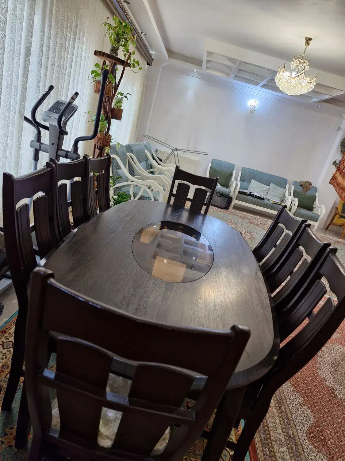 میز ناهارخوری ۸ نفره|میز و صندلی غذاخوری|گرگان, |دیوار