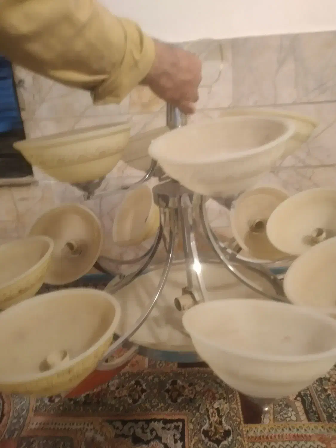 لوستر|لوستر و چراغ آویز|مشهد, خواجه ربیع|دیوار