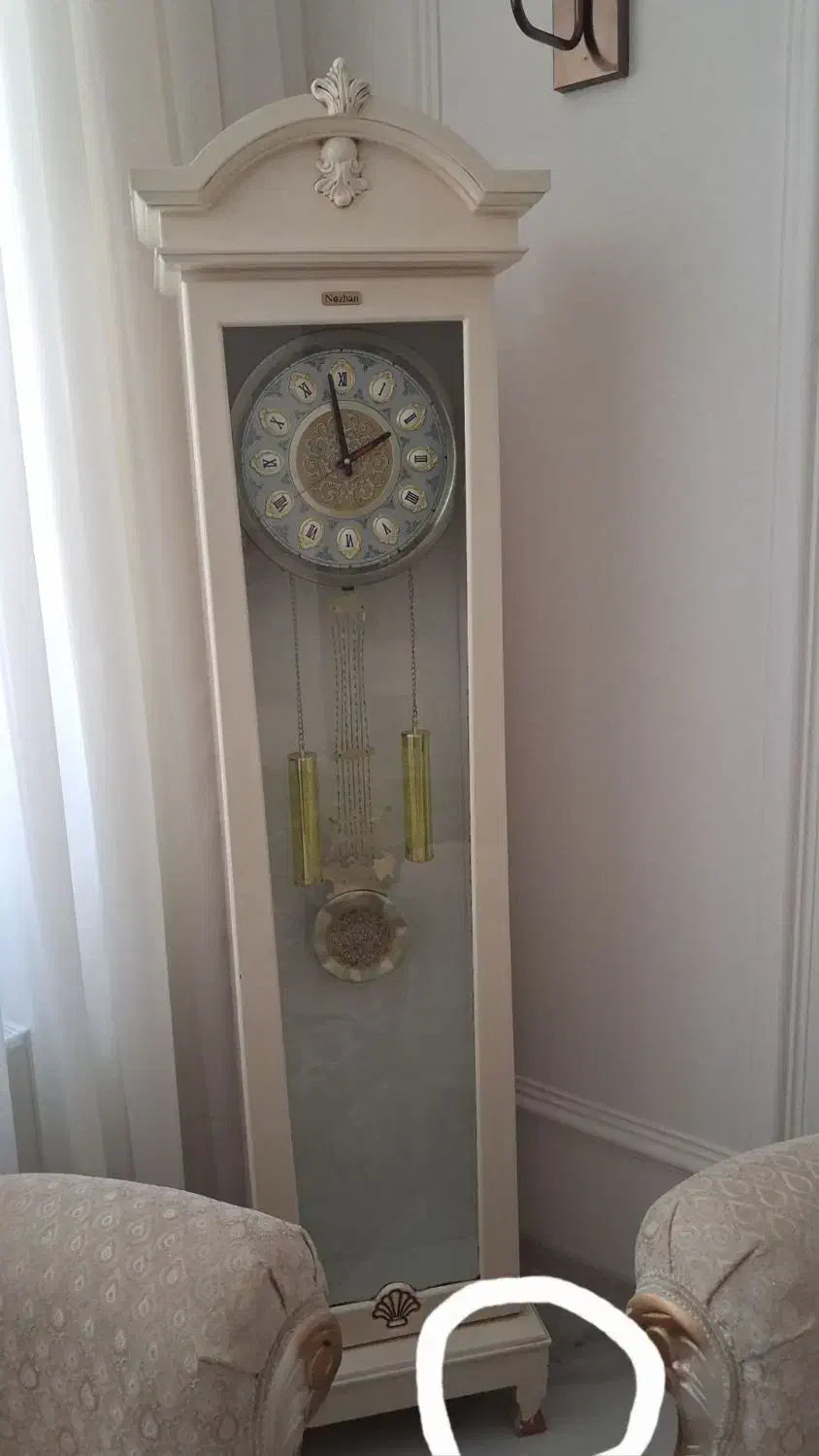 اینه کنسول وساعت ایستاده|بوفه، ویترین، کنسول|گلبهار, شهر جدید گلبهار|دیوار