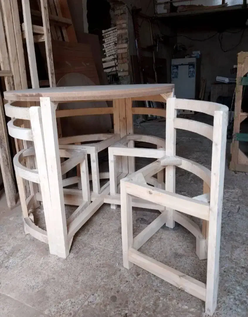 کمجا خام ۴نفره و ۶نفره|میز و صندلی غذاخوری|قم, نخودی|دیوار