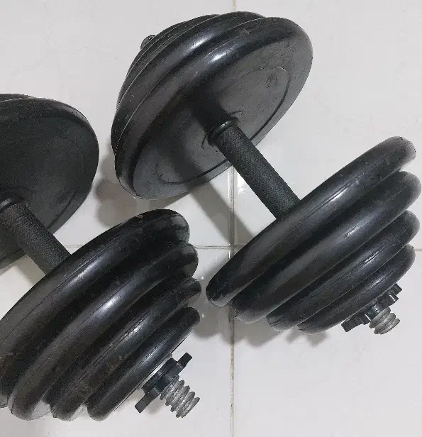 دو نوع دمبل ۲۶ کیلویی و ۱۶ کیلویی .|تجهیزات ورزشی|بندرعباس, |دیوار