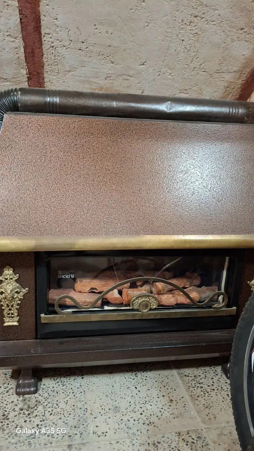 بخاری گازی شومینه ومعمولی|بخاری، هیتر، شومینه|ایلام, |دیوار