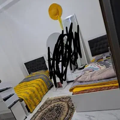 تخت خواب یک نفره|تخت و سرویس خواب|رشت, باهنر|دیوار