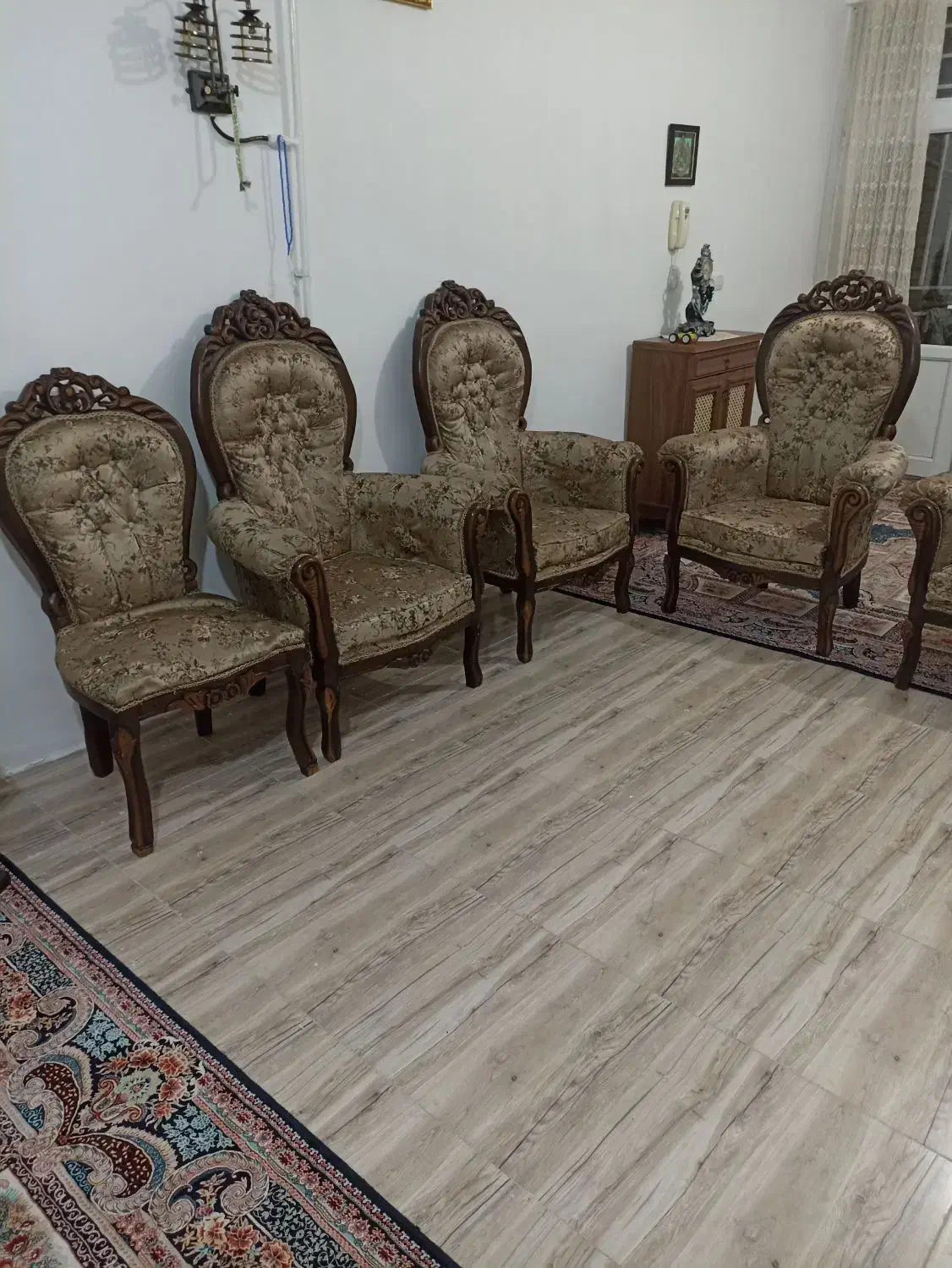 مبل 9نفره استیل در حد نو|مبلمان خانگی و میز عسلی|نظرآباد, رسالت|دیوار