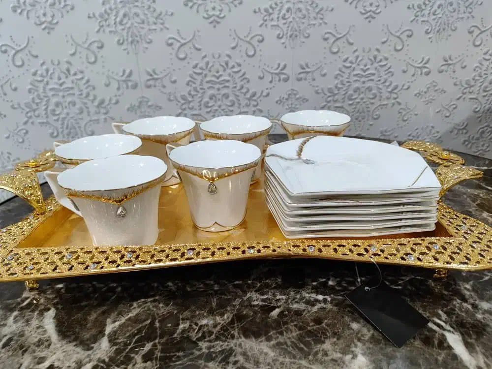 فروش عمده ظروف عربی طلایی به قیمت فاکتور|ظروف سرو و پذیرایی|شیراز, تندگویان|دیوار