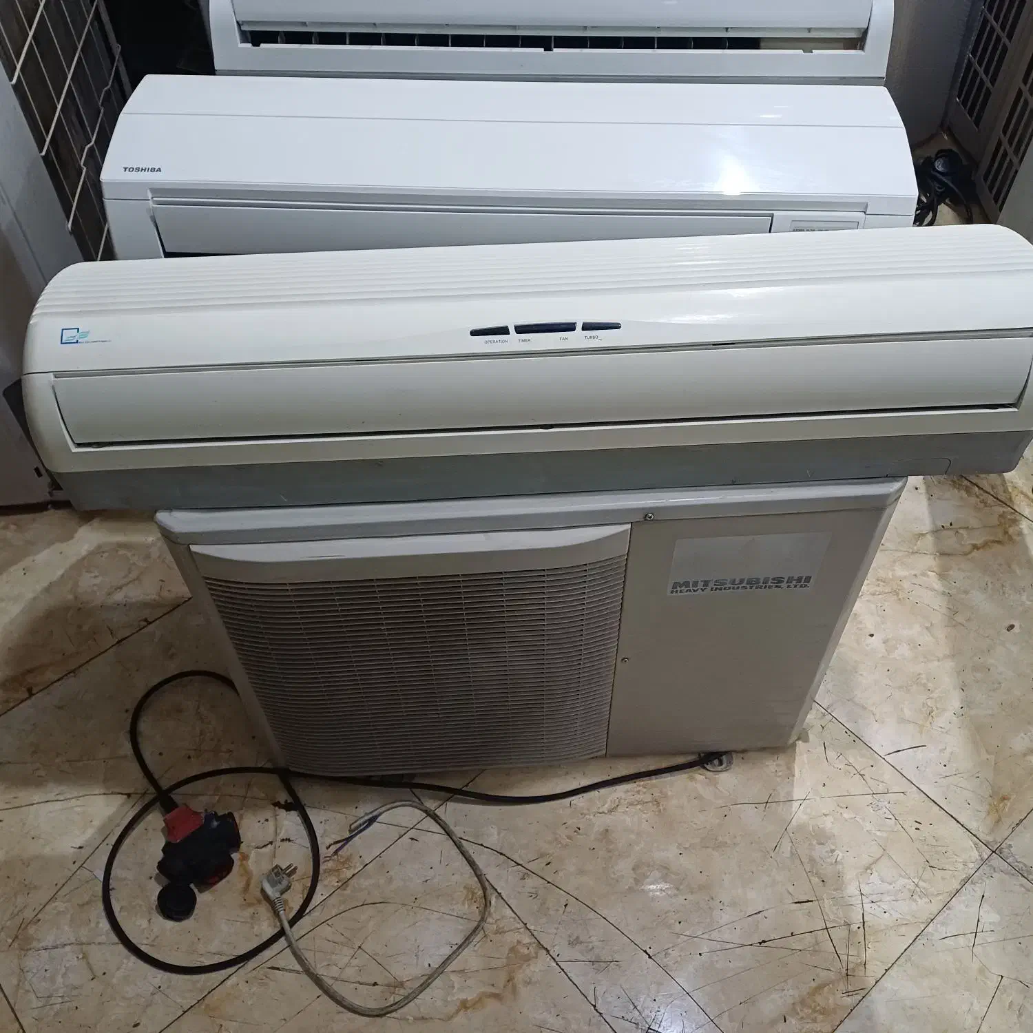 کولر گازی ۱۸ هزار میتسوبیشی کارکرده کولرگازی|کولر گازی و فنکوئل|تهران, شهرک طالقانی|دیوار