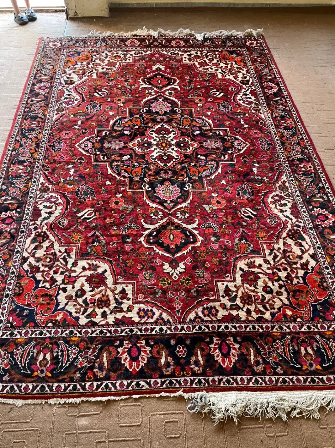 یک جفت فرش دست دوم دستباف ۹ متری طرح سامان|فرش|فولادشهر, A4|دیوار