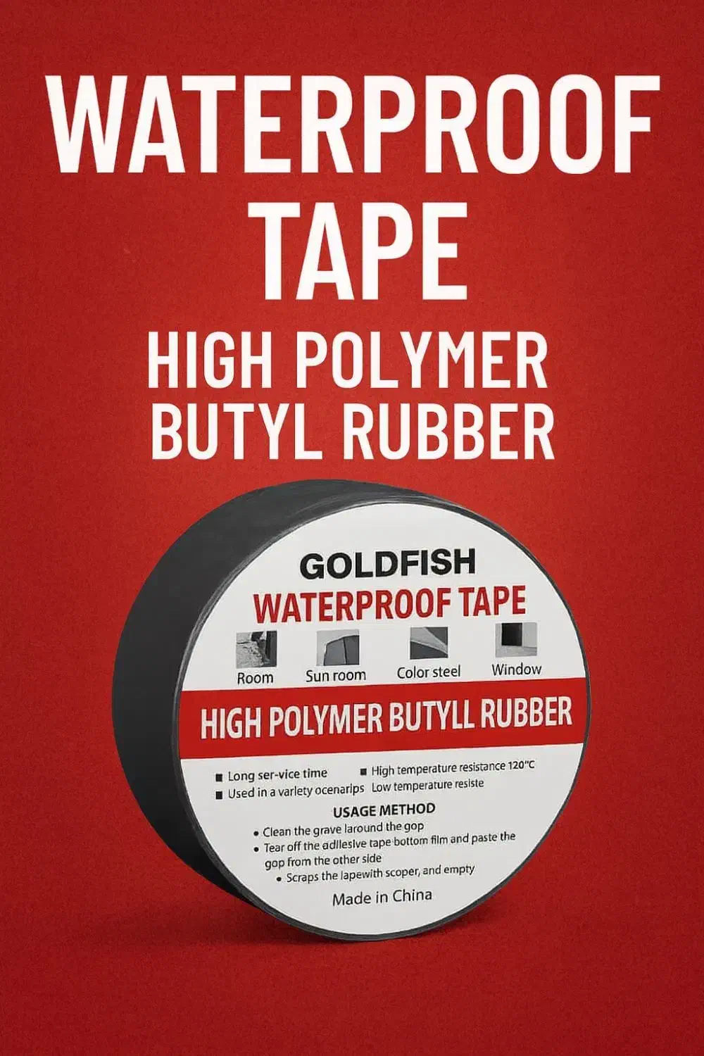 نوار آب بندی برند گلد فیش (نوار چسب بوتیل)|عمده‌فروشی|تهران, بازار|دیوار