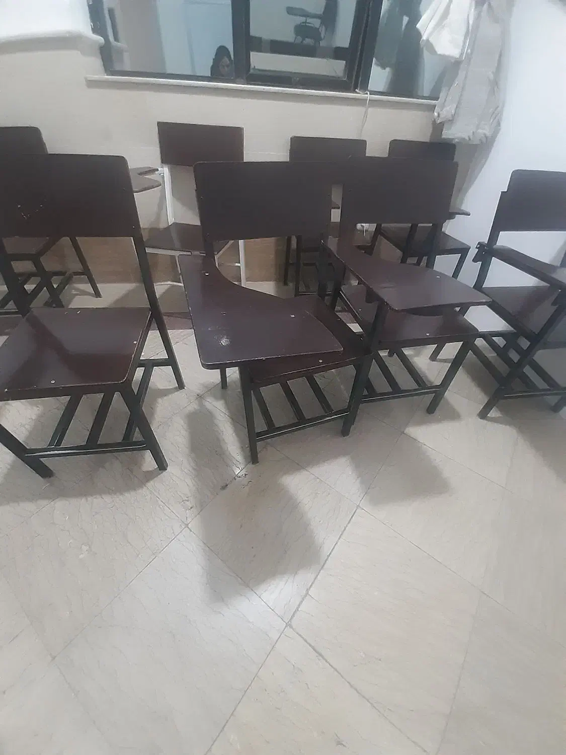 ۱۶ عدد صندلی چوبی دسته دار|مبلمان اداری|کرج, کمالشهر|دیوار