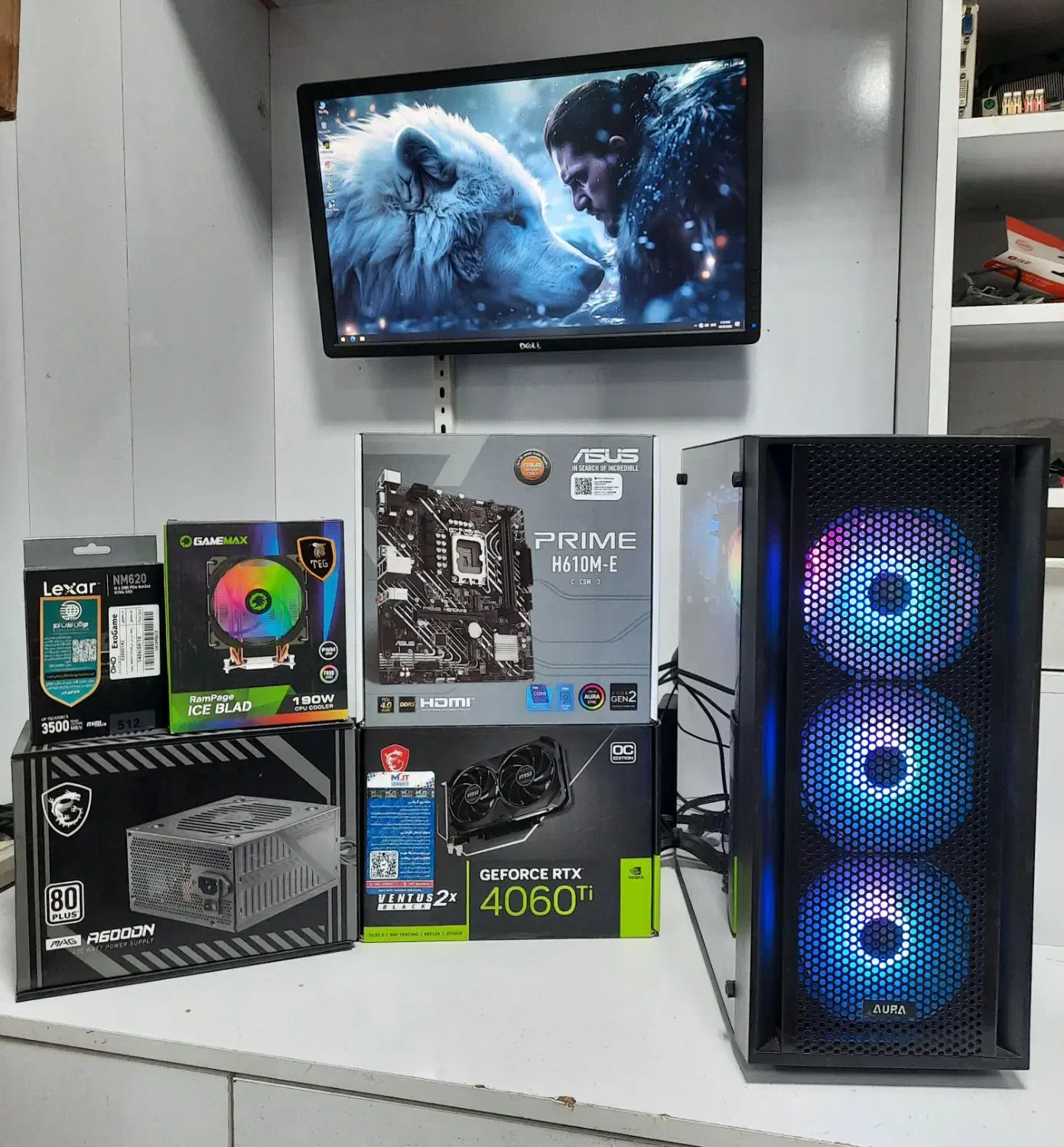 کیس کامل حرفه ای ( i5 نسل ۱۳ ) گارانتی دار|رایانه رومیزی|مشهد, ارشاد|دیوار