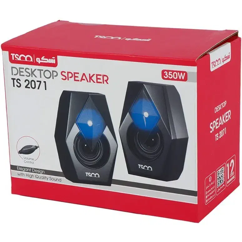 اسپیکر دسکتاپ دو تکه سیمی برق usb تسکو tsco سیمدار|قطعات و لوازم جانبی رایانه|تهران, میدان ولیعصر|دیوار