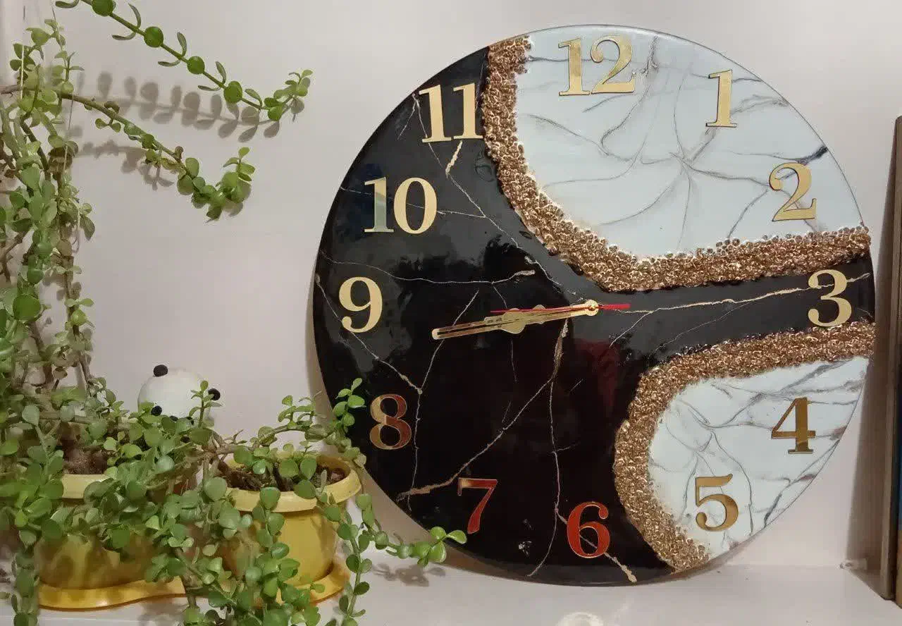 ساعت رزینی|ساعت دیواری و تزئینی|اصفهان, چرخاب|دیوار