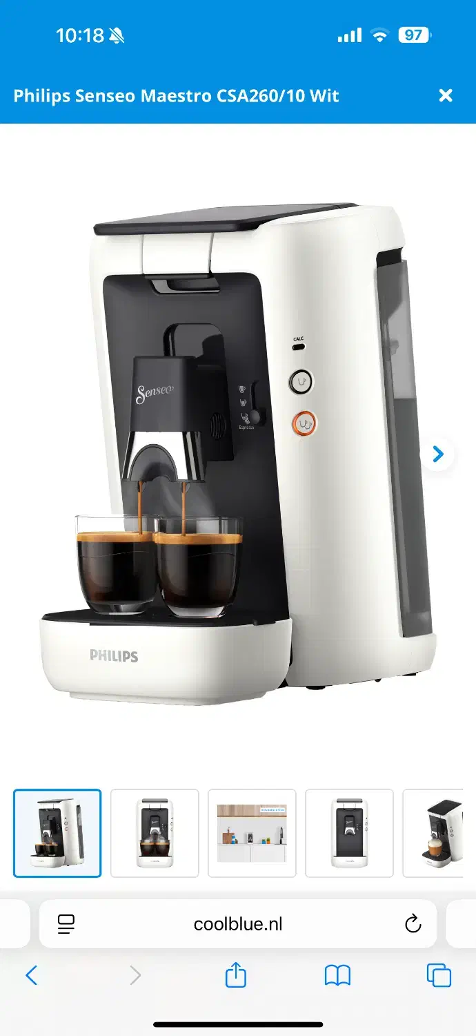 دستگاه قهوهساز Philips Senseo Maestro از آلمان|سماور، چایساز، قهوهساز|رودهن, |دیوار