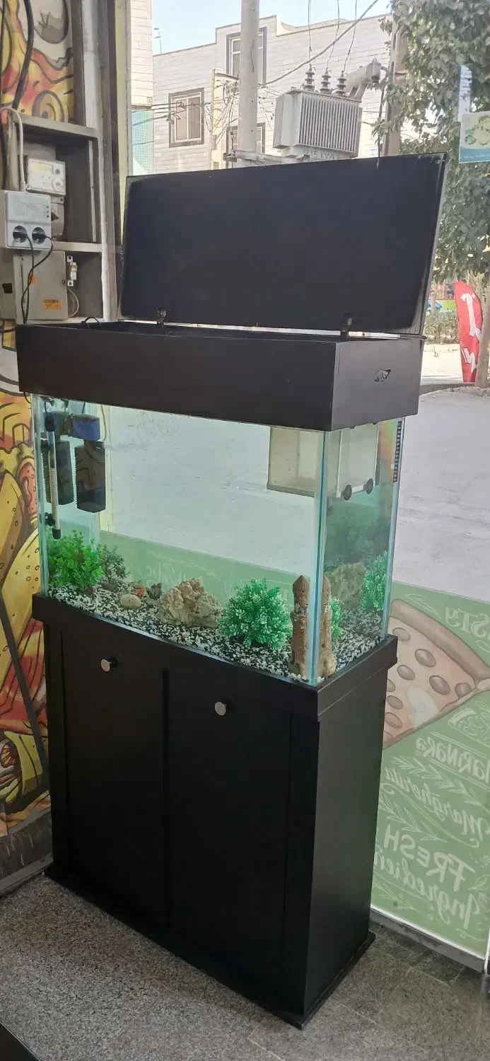 آکواریوم با تمامی وسایل|ماهی|محمدشهر, ولدآباد|دیوار