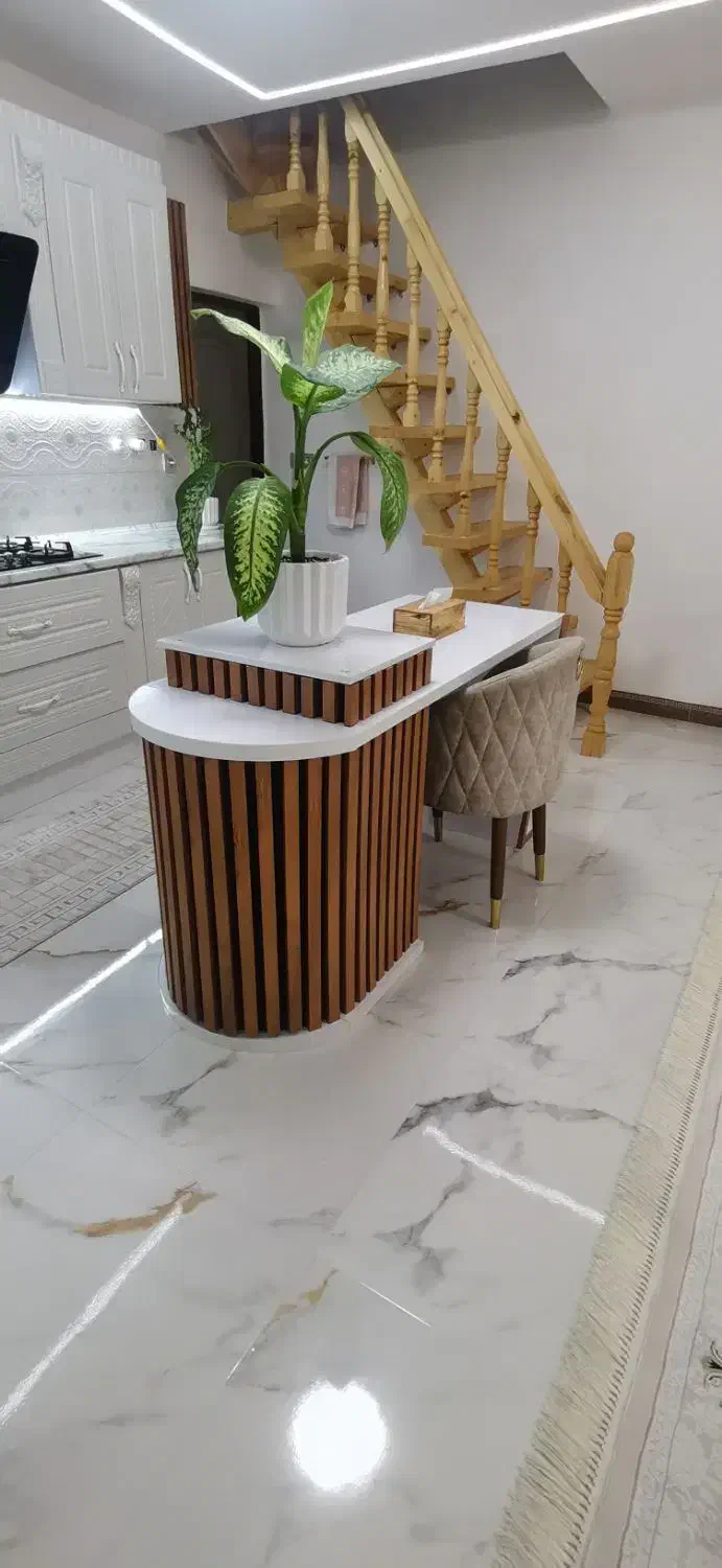 میز جزیره اپن متحرک ۴نفره مدرن و شیک|میز و صندلی غذاخوری|لاهیجان, فیاض|دیوار