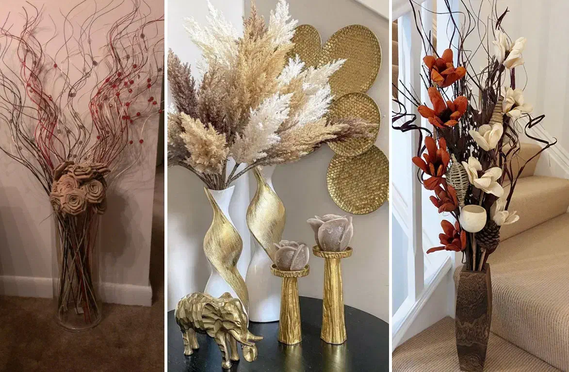 گل و گلدان بزرگ|گل مصنوعی|تویسرکان, |دیوار