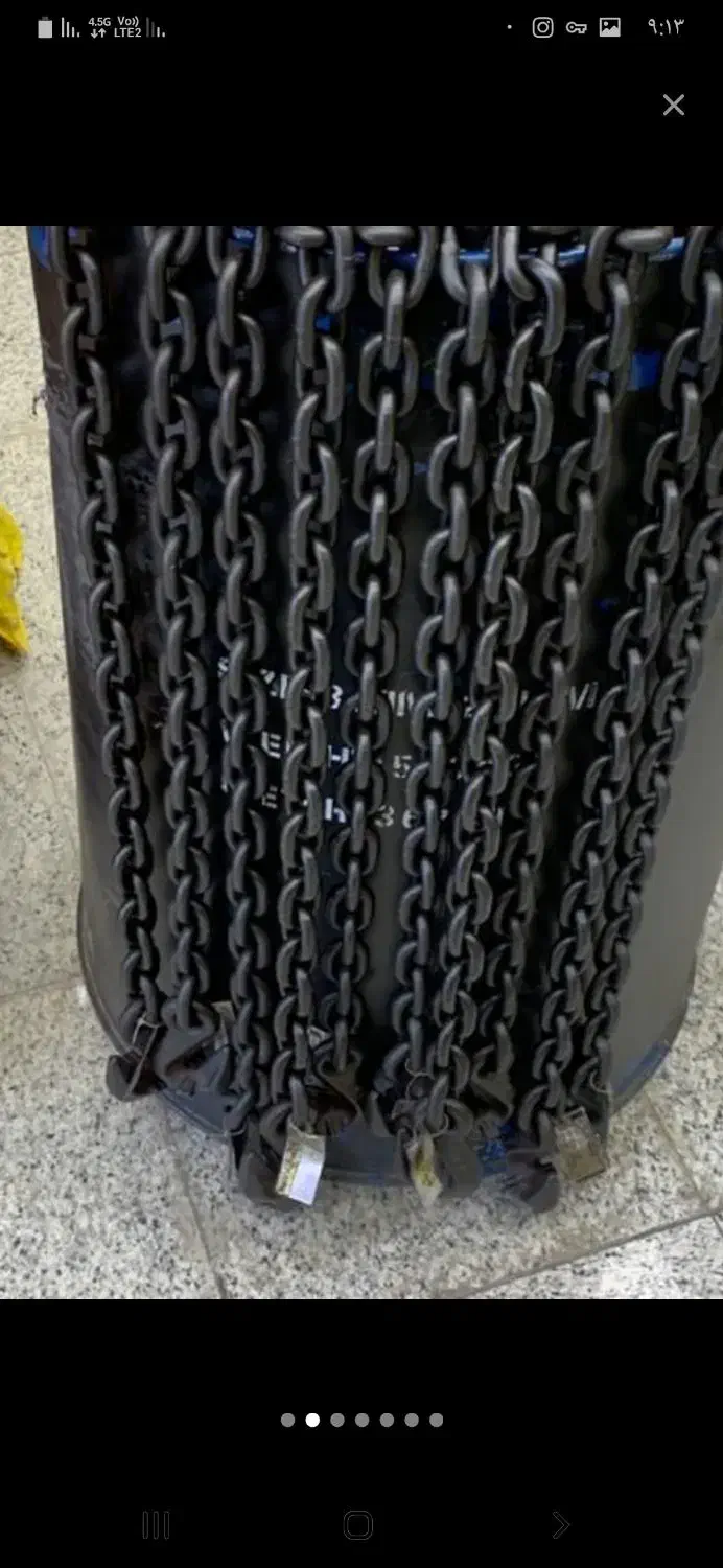 زنجیر ۹ متری برای کانتینر وتریلی مارک امریکای|قطعات یدکی و لوازم جانبی|همدان, |دیوار