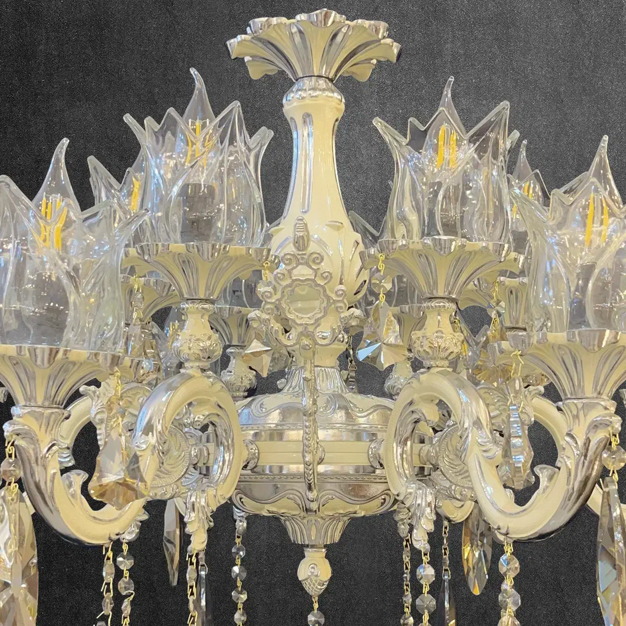 لوستر ایتالیا کروم کرم|لوستر و چراغ آویز|کرج, بیسیم|دیوار