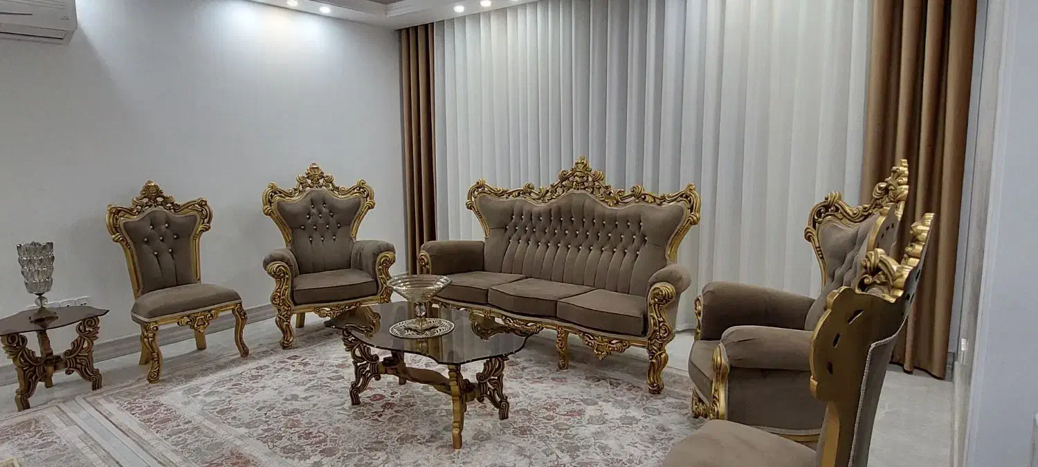 مبل ۷ نفره چوب راش|مبلمان خانگی و میز عسلی|قم, حنیف نژاد|دیوار