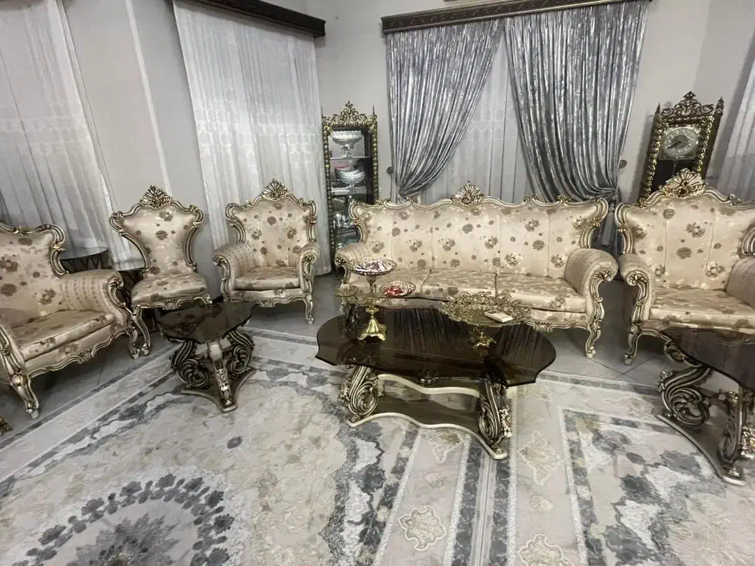 مبل ۹ نفره با غذا خوری نو فوقالعاده|مبلمان خانگی و میز عسلی|رودهن, |دیوار