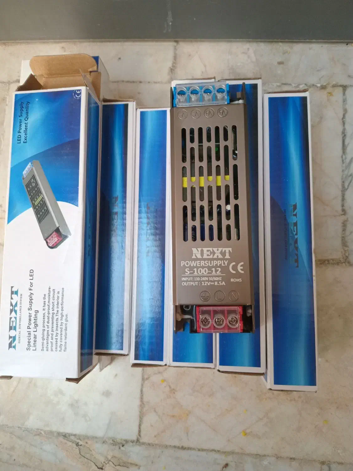 ۹ عدد ریسه نواری لاین خطی ۱۲ ولت پاور سوئیچینگ|ریسه و چراغ تزئینی|تهران, تهرانپارس شرقی|دیوار