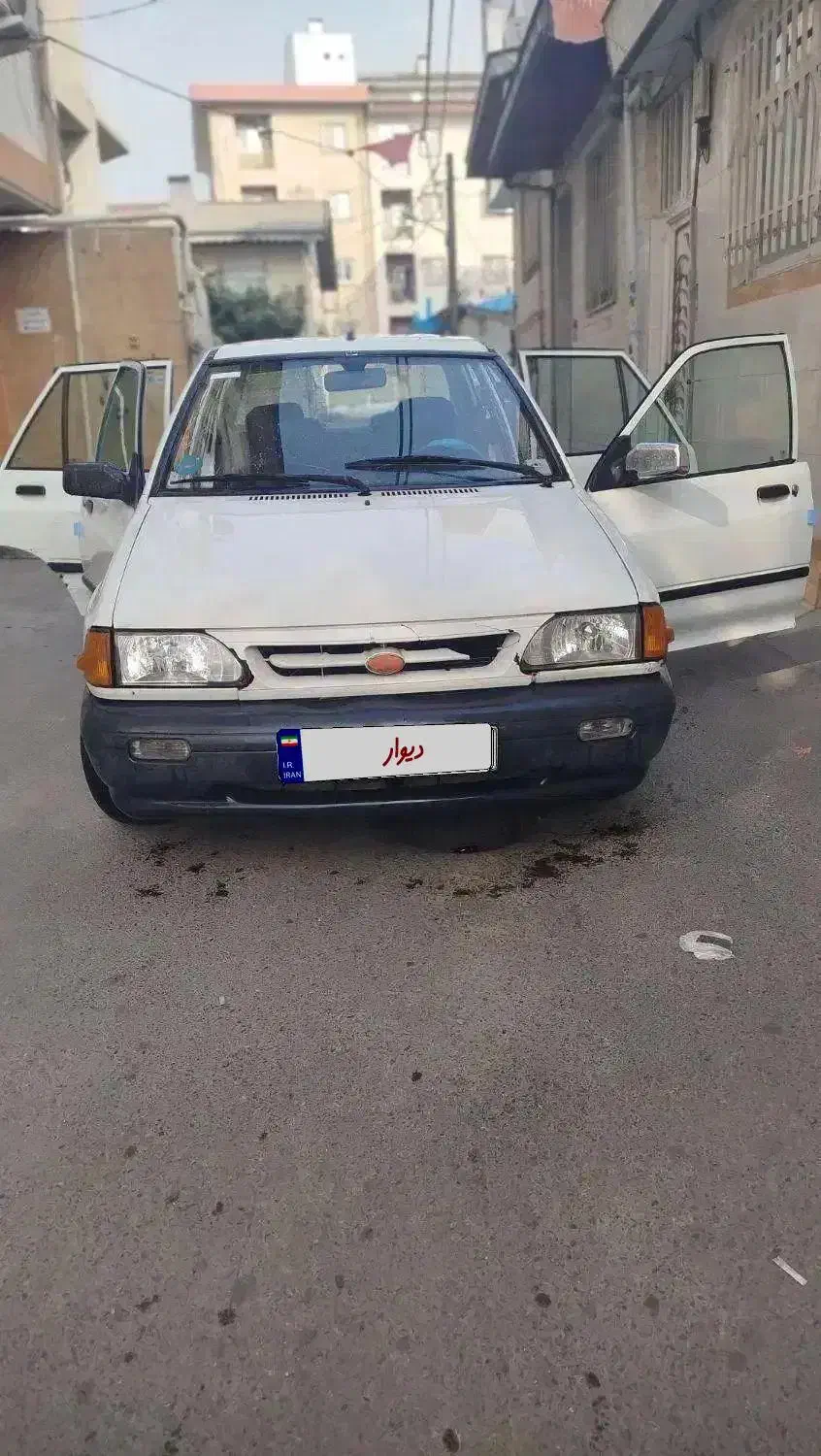 پراید ۸۶ سفید چند لکه رنگ|خودرو سواری و وانت|رشت, باهنر|دیوار